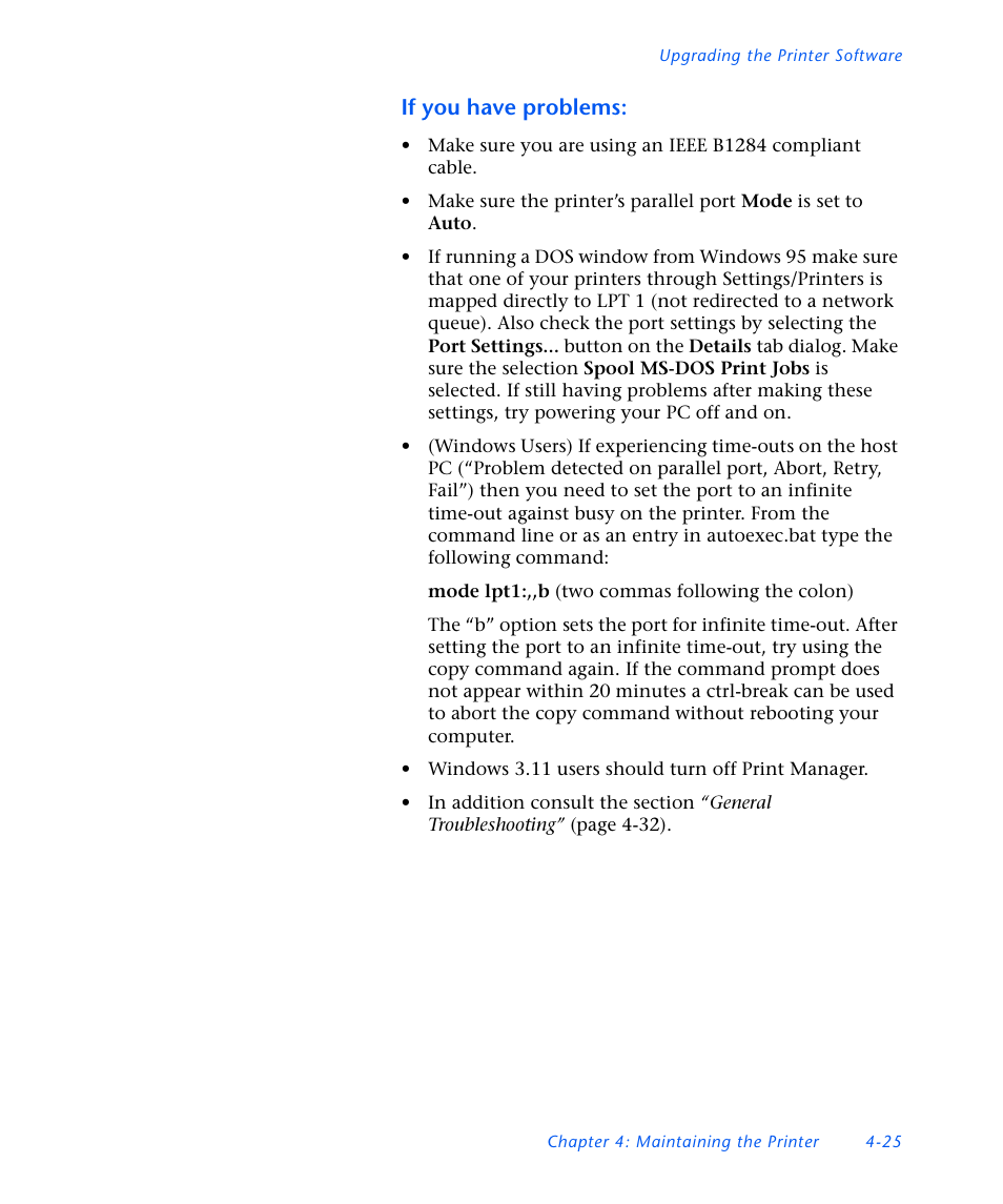 If you have problems | Xerox DocuPrint NC60 User Manual | Page 159 / 186