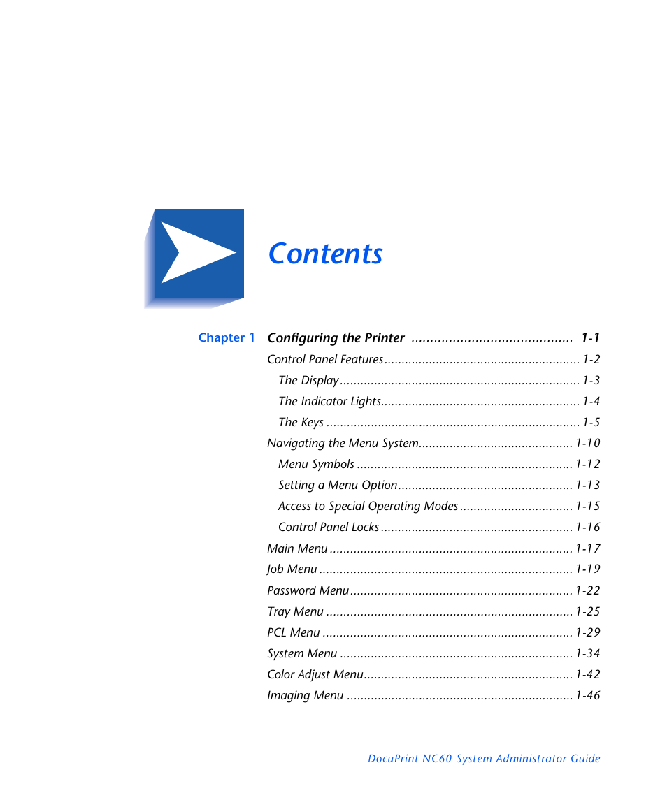 Xerox DocuPrint NC60 User Manual | Page 3 / 186