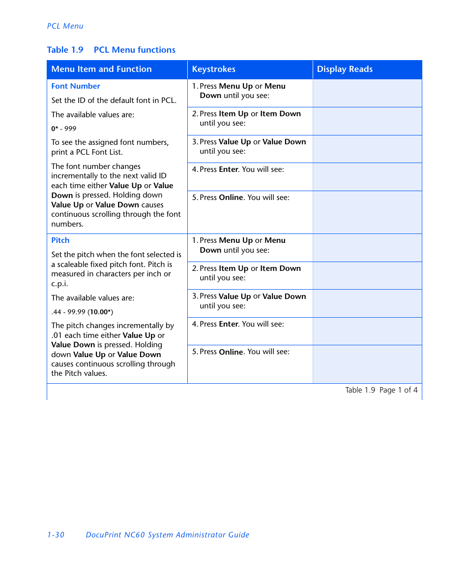 Xerox DocuPrint NC60 User Manual | Page 36 / 186