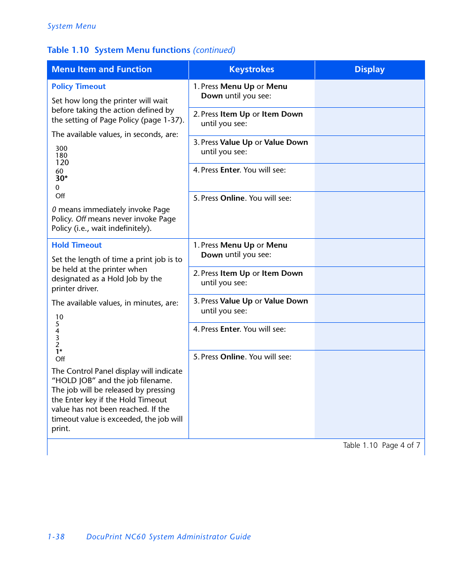 Xerox DocuPrint NC60 User Manual | Page 44 / 186