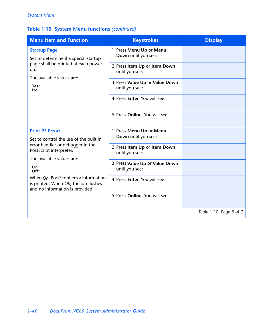 Xerox DocuPrint NC60 User Manual | Page 46 / 186