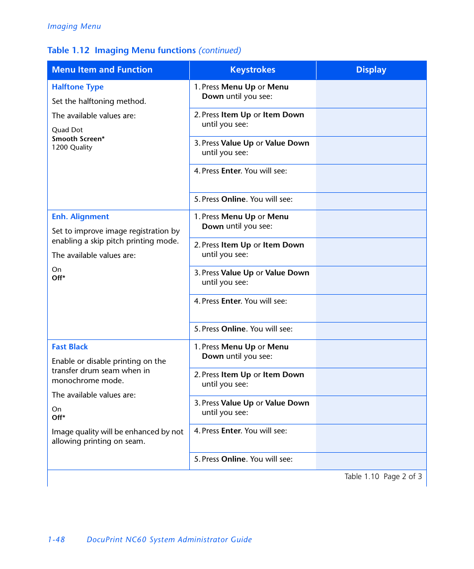 Xerox DocuPrint NC60 User Manual | Page 54 / 186
