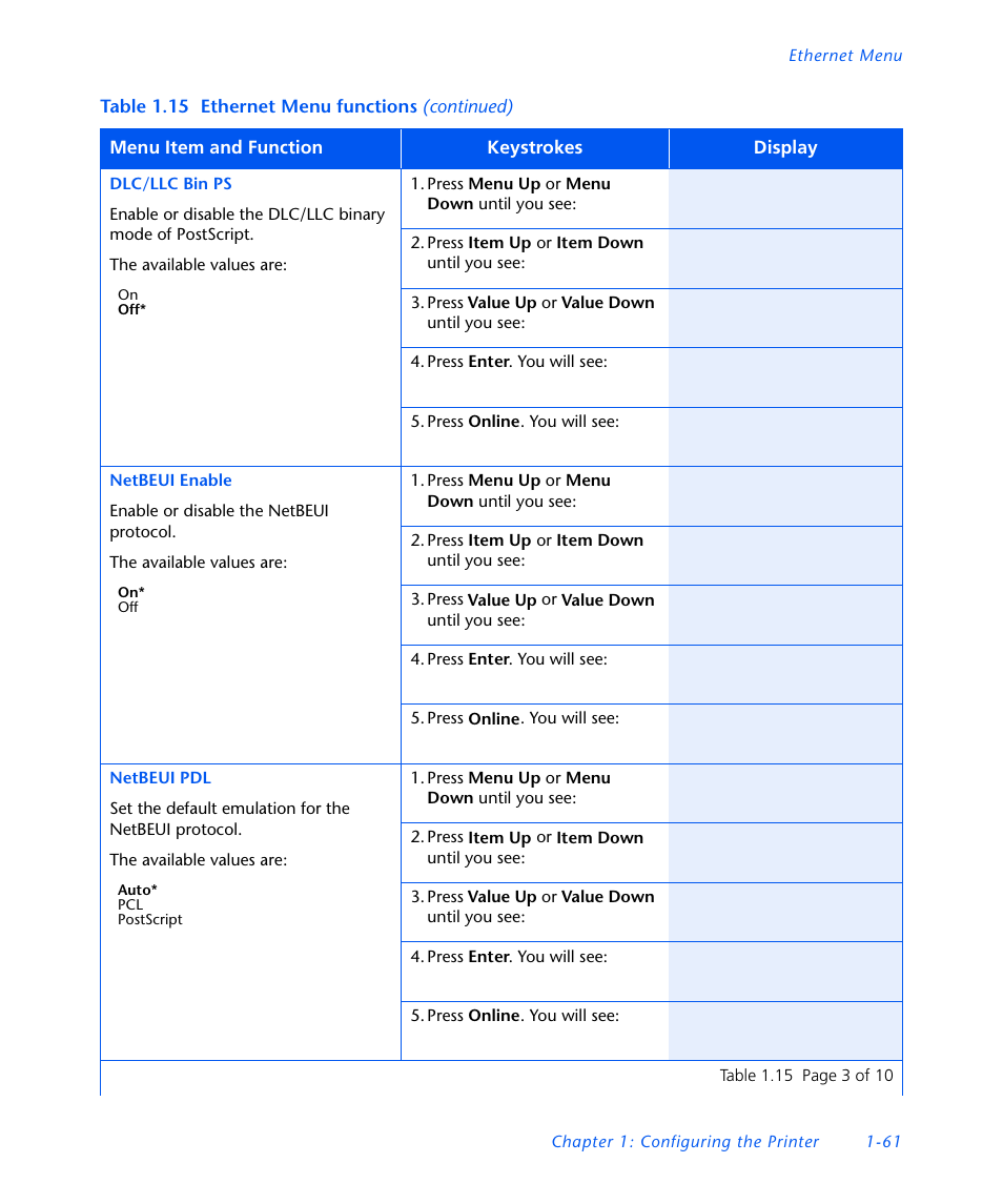 Xerox DocuPrint NC60 User Manual | Page 67 / 186