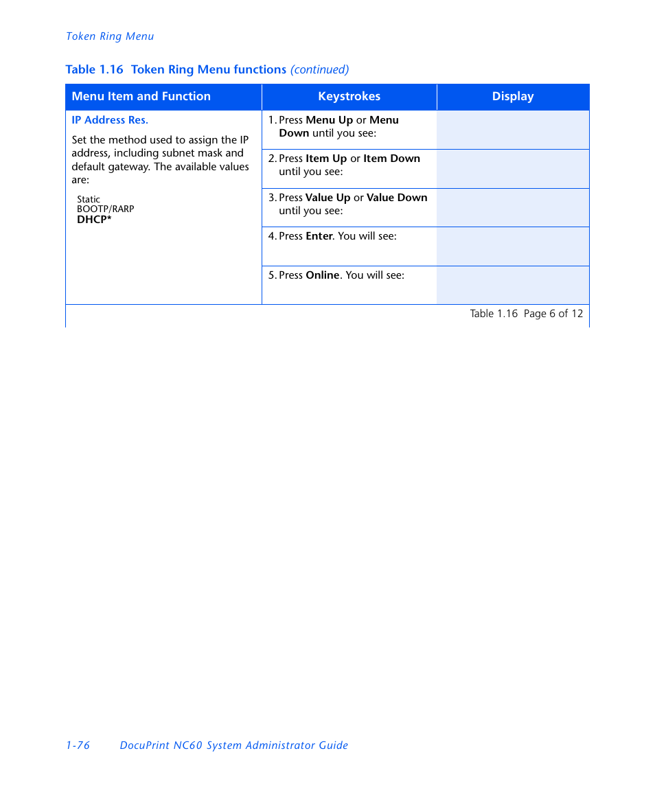 Xerox DocuPrint NC60 User Manual | Page 82 / 186