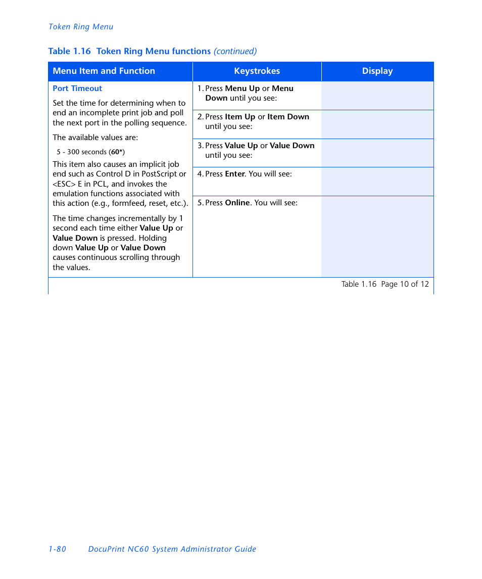 Xerox DocuPrint NC60 User Manual | Page 86 / 186