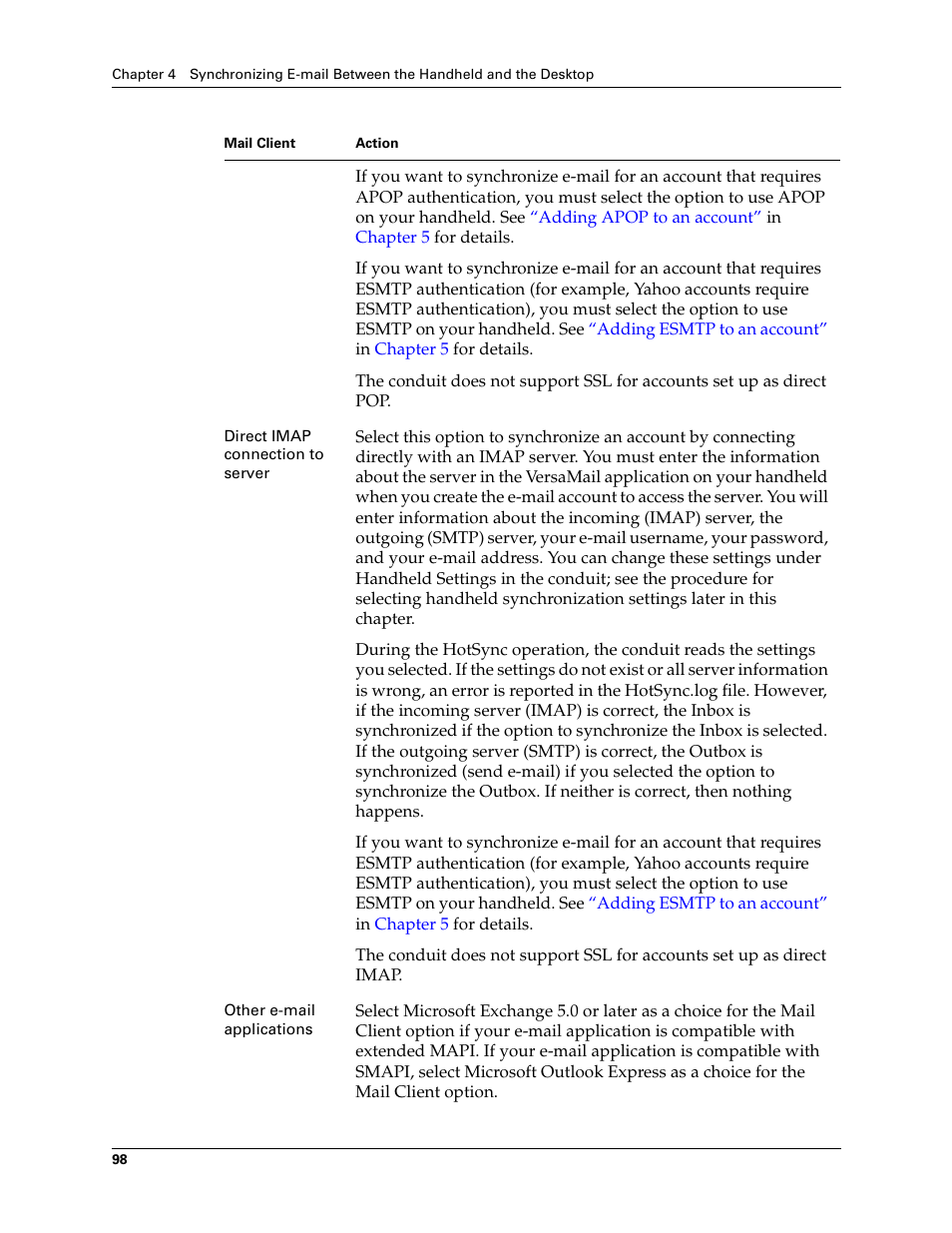 2nd Ave. Palm VersaMail 2.5 User Manual | Page 104 / 166