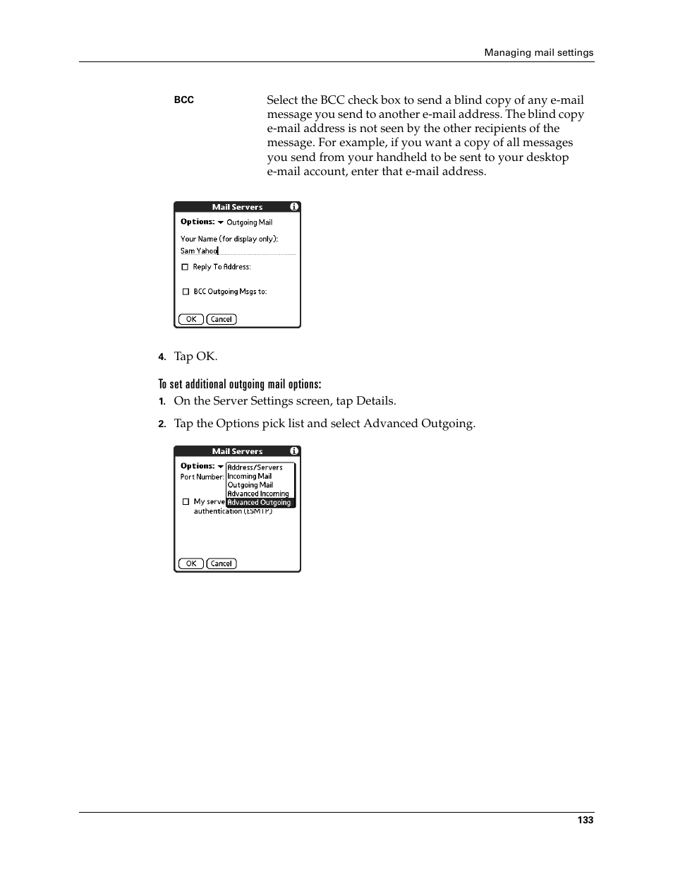 2nd Ave. Palm VersaMail 2.5 User Manual | Page 139 / 166