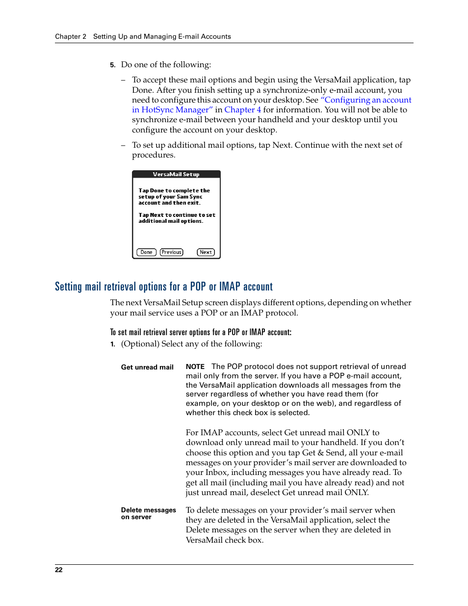 2nd Ave. Palm VersaMail 2.5 User Manual | Page 28 / 166
