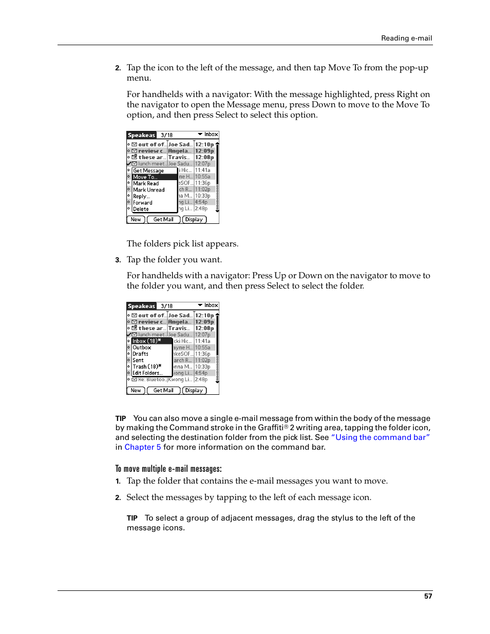 2nd Ave. Palm VersaMail 2.5 User Manual | Page 63 / 166