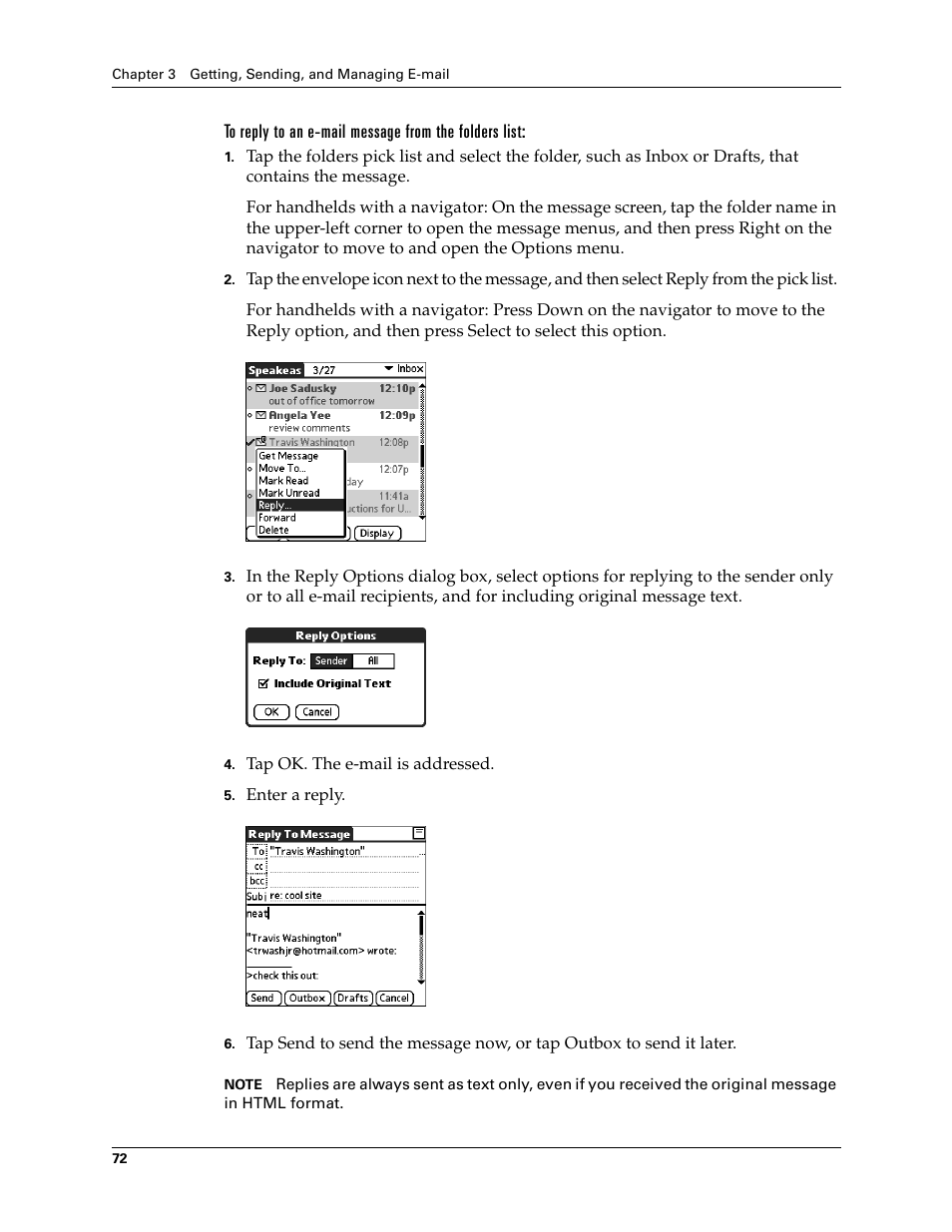 2nd Ave. Palm VersaMail 2.5 User Manual | Page 78 / 166