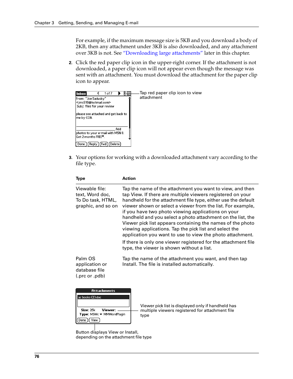 2nd Ave. Palm VersaMail 2.5 User Manual | Page 82 / 166