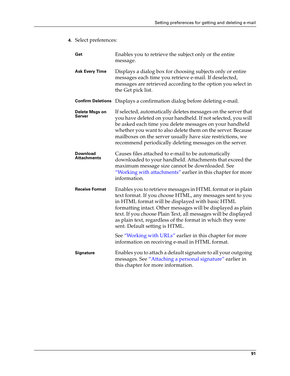 2nd Ave. Palm VersaMail 2.5 User Manual | Page 97 / 166