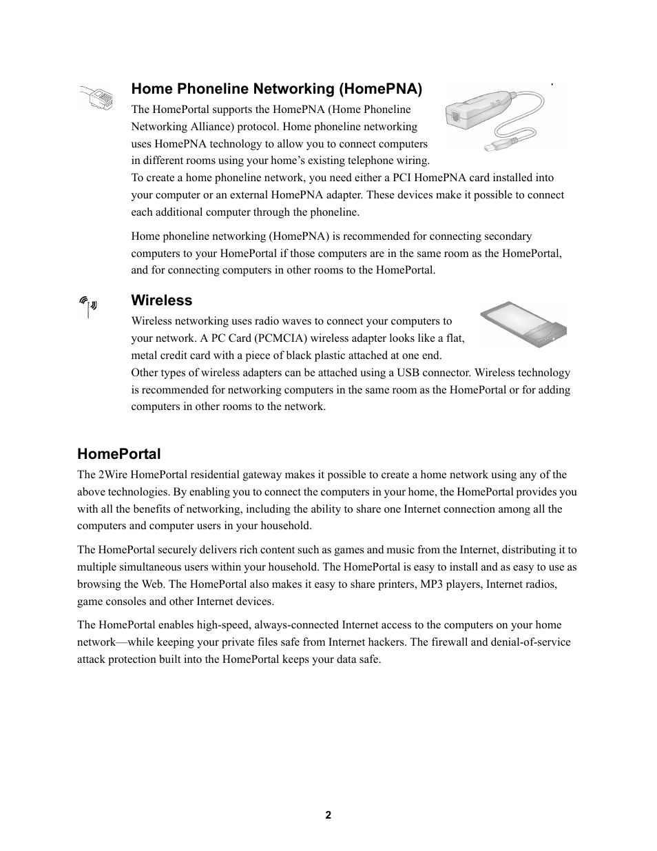 2Wire HOME PORTAL 100S User Manual | Page 6 / 55