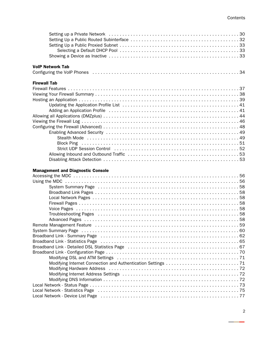 2Wire Gateway None User Manual | Page 4 / 139