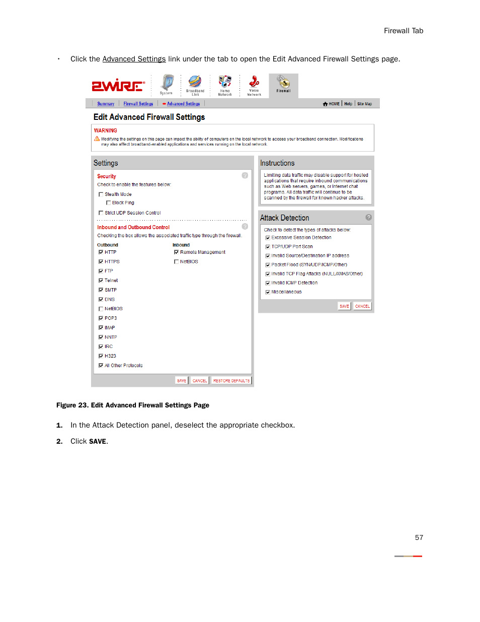 2Wire Gateway None User Manual | Page 62 / 139