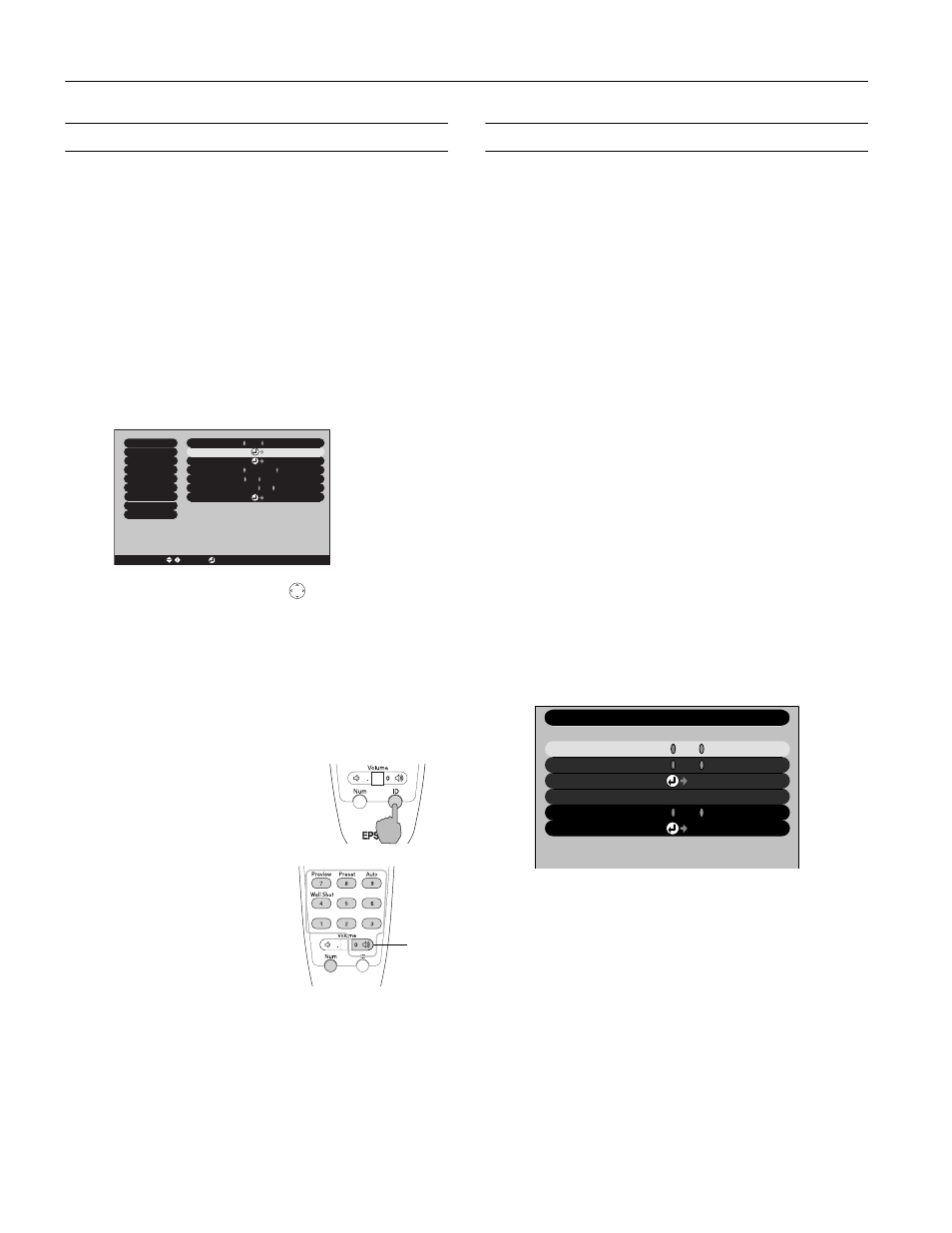 Controlling multiple projectors, Setting the projector id, Setting the remote control id | Using password protection, Setting a password, Epson powerlite 7900p projector, And press, Press the, You see the message, Select | Epson 7900p User Manual | Page 12 / 23