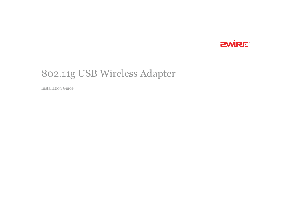 2Wire 802.11g User Manual | 29 pages