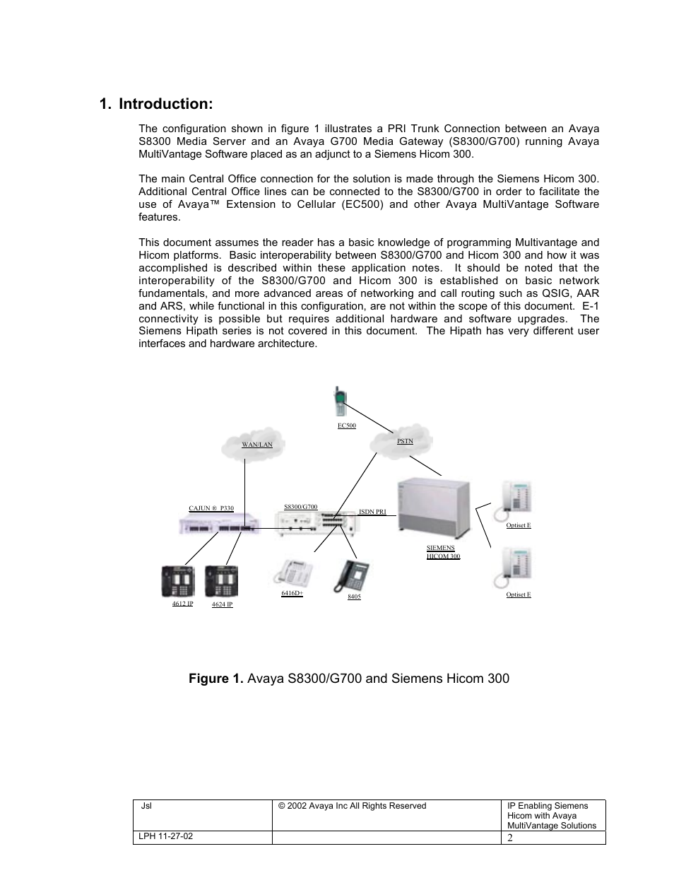Introduction | Avaya S8300 User Manual | Page 2 / 22