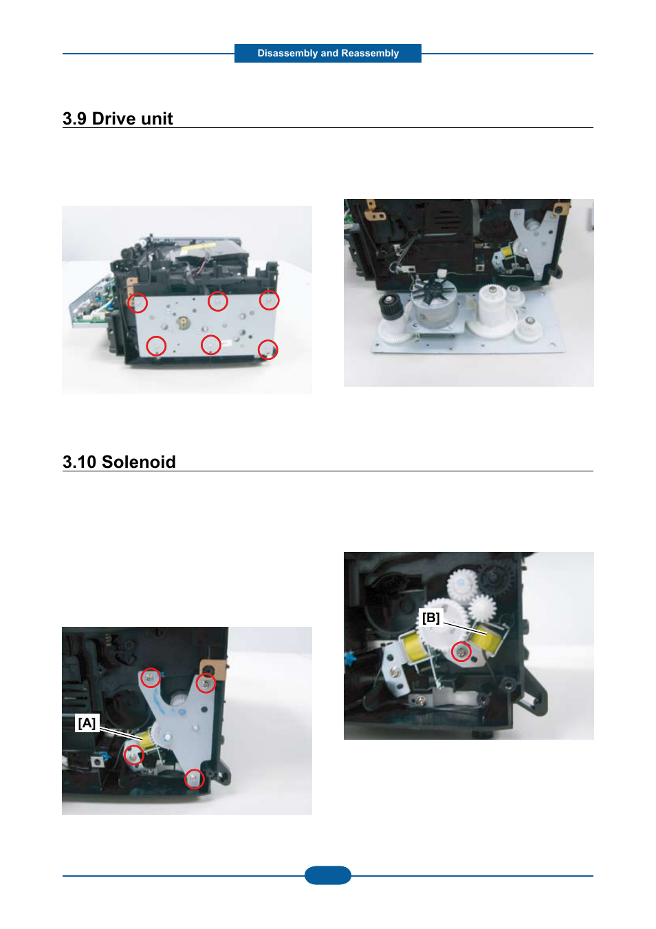 9 drive unit, 10 solenoid, 9 drive unit 3.10 solenoid | Muratec F-116 User Manual | Page 55 / 150