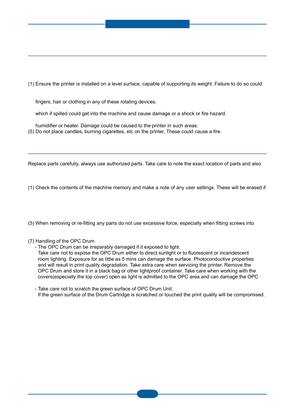 3 handling precautions, 4 assembly / disassembly precautions | Muratec F-116 User Manual | Page 9 / 150