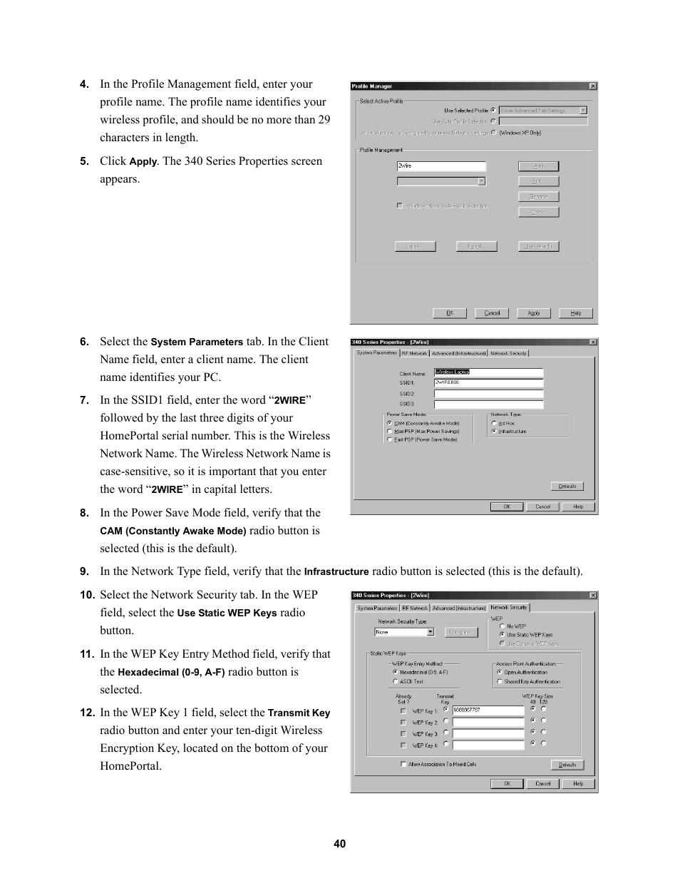 2Wire 1000SW User Manual | Page 44 / 54
