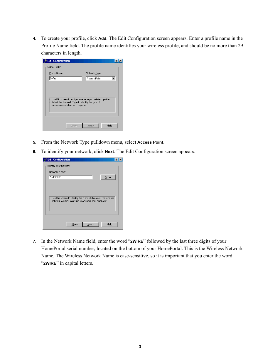 2Wire third-party wireless Ethernet adapters User Manual | Page 7 / 19