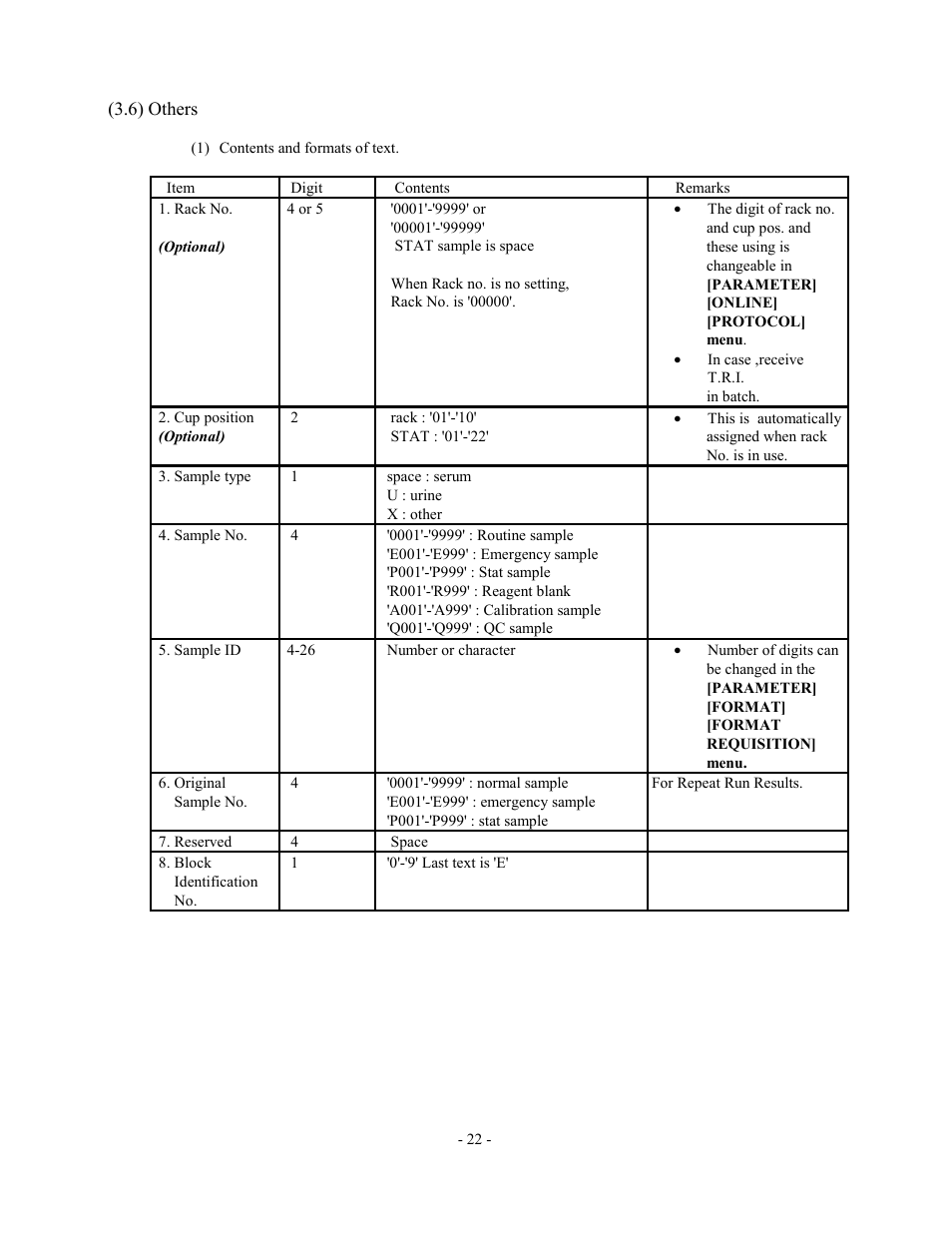 Others | Olympus AU2700 User Manual | Page 22 / 65