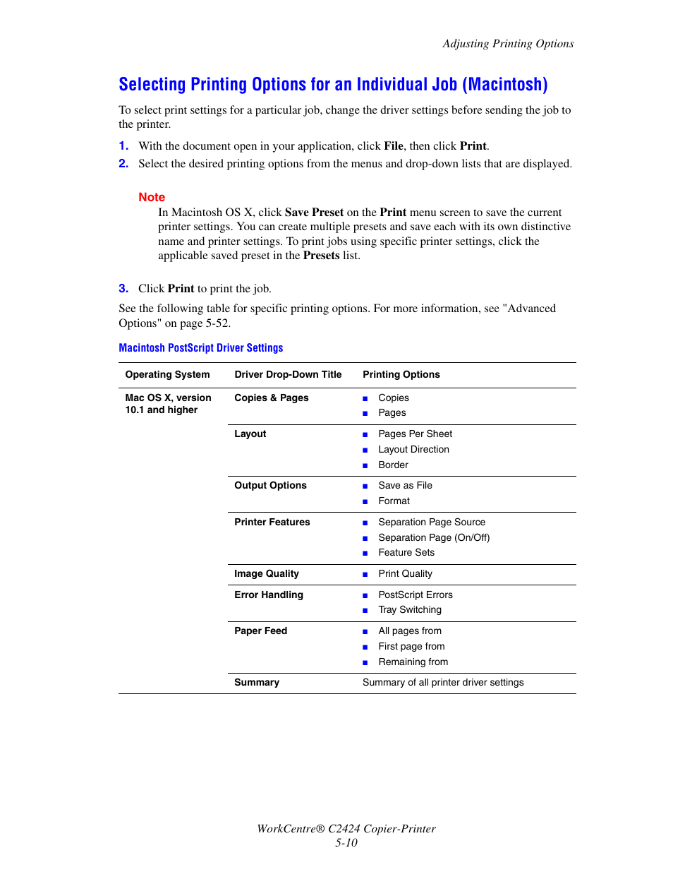 Xerox WorkCentre C2424 User Manual | Page 10 / 65