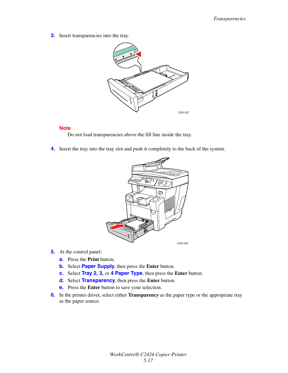 Xerox WorkCentre C2424 User Manual | Page 17 / 65