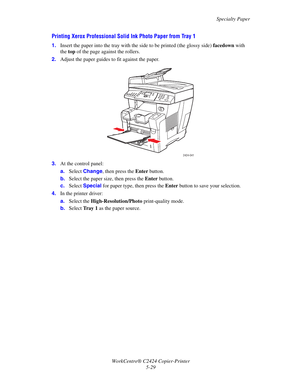 Xerox WorkCentre C2424 User Manual | Page 29 / 65