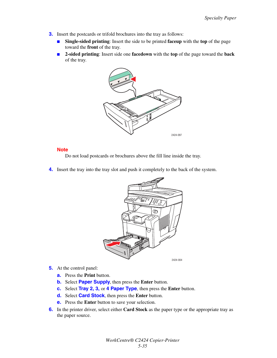 Xerox WorkCentre C2424 User Manual | Page 35 / 65