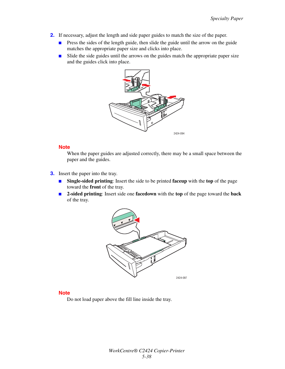 Xerox WorkCentre C2424 User Manual | Page 38 / 65