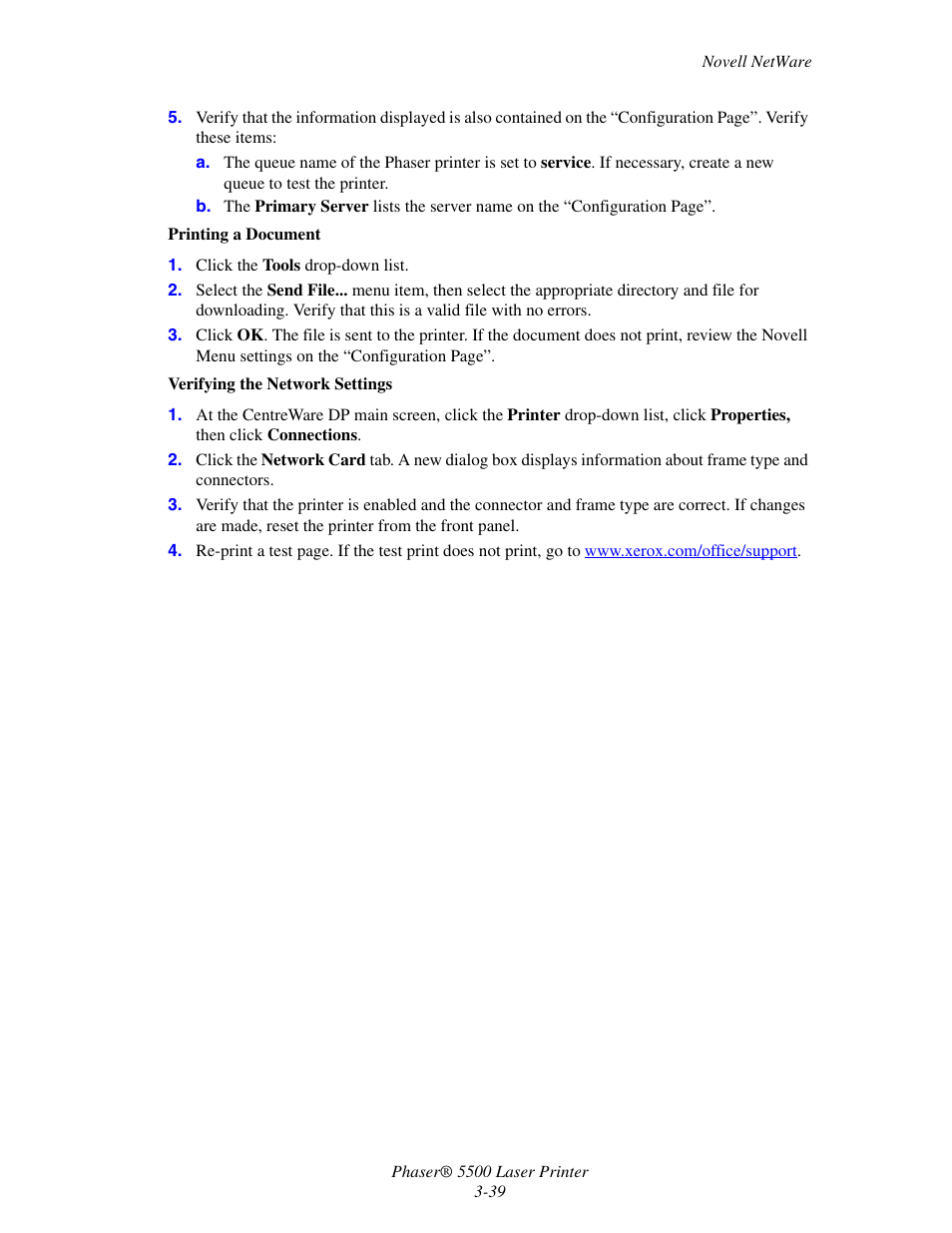 Xerox Phaser 5500 User Manual | Page 5 / 5
