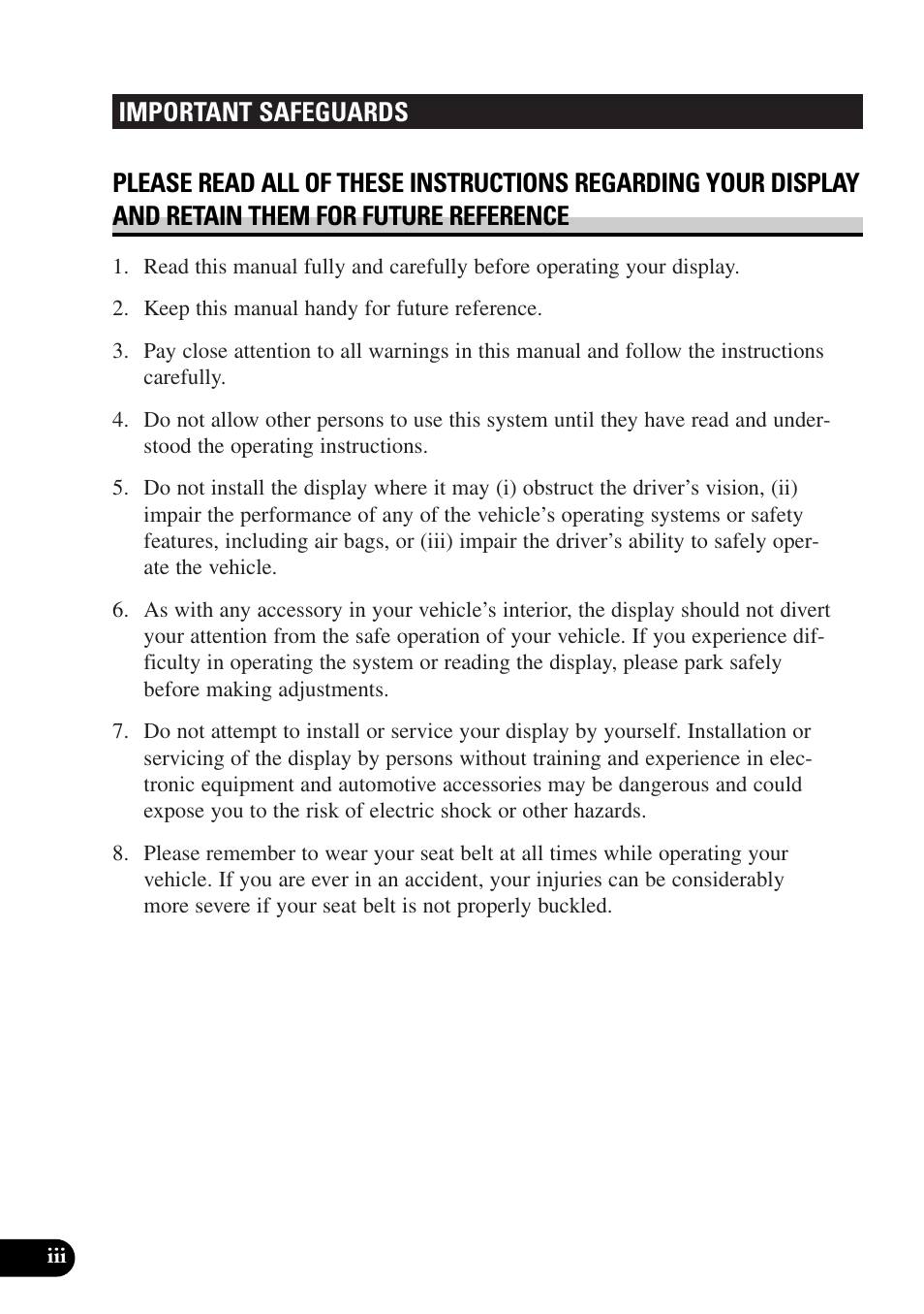 Pioneer AVX-7300 User Manual | Page 4 / 28