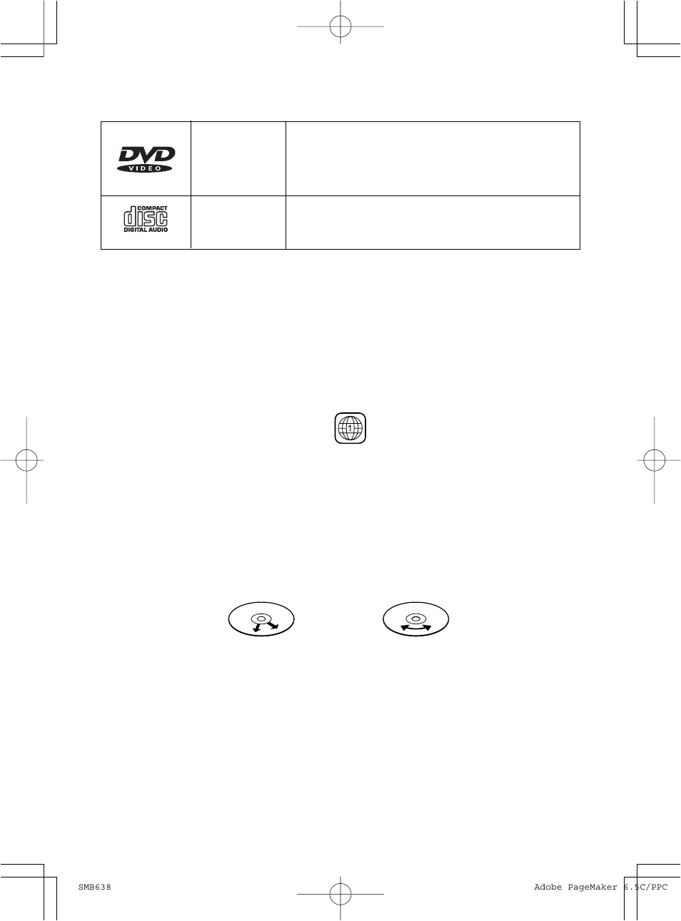 Disc types | ACE Brand Products SMB-638 User Manual | Page 4 / 21