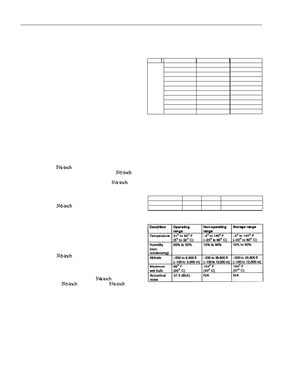 Mass storage, Keyboard, Setup program | Power supply, Option slot power limits, Environmental requirements, Physical characteristics, Setup | Epson 4DX/33 User Manual | Page 2 / 8