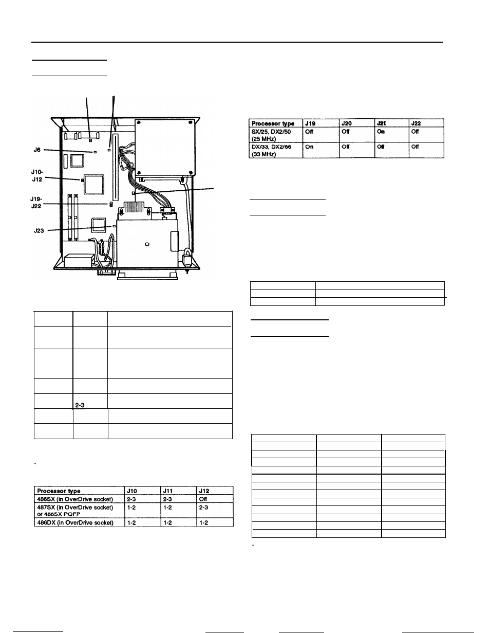 Jumper settings, Processor chips, Simm installation | Epson 4DX/33 User Manual | Page 6 / 8