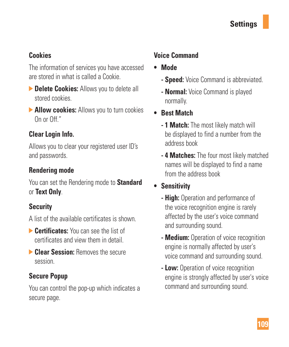 LG Vu Plus User Manual | Page 113 / 150
