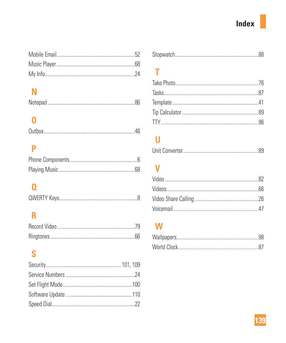 LG Vu Plus User Manual | Page 143 / 150
