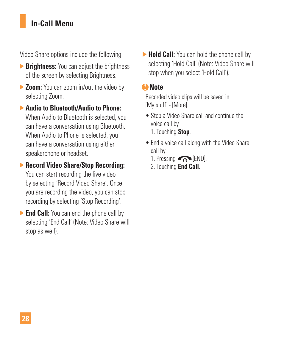 LG Vu Plus User Manual | Page 32 / 150
