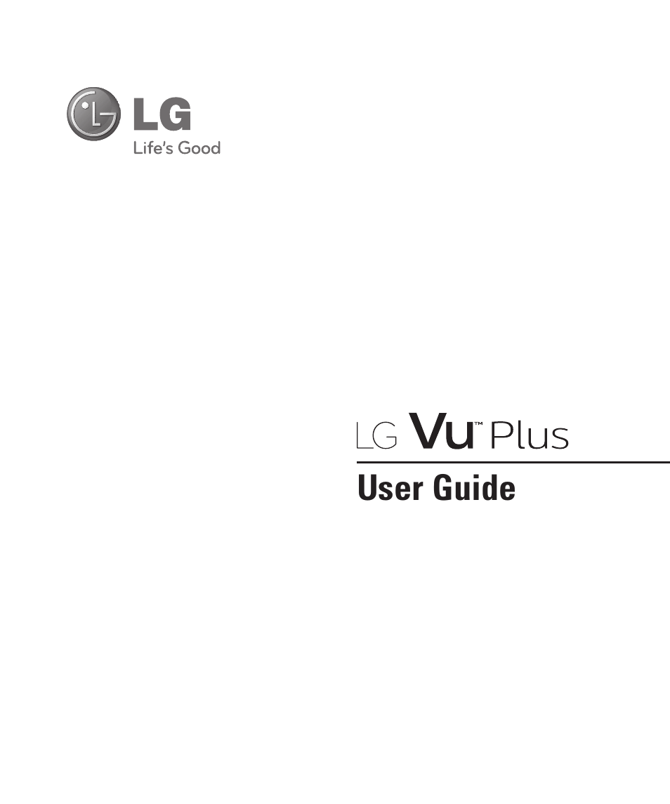 LG Vu Plus User Manual | Page 5 / 150