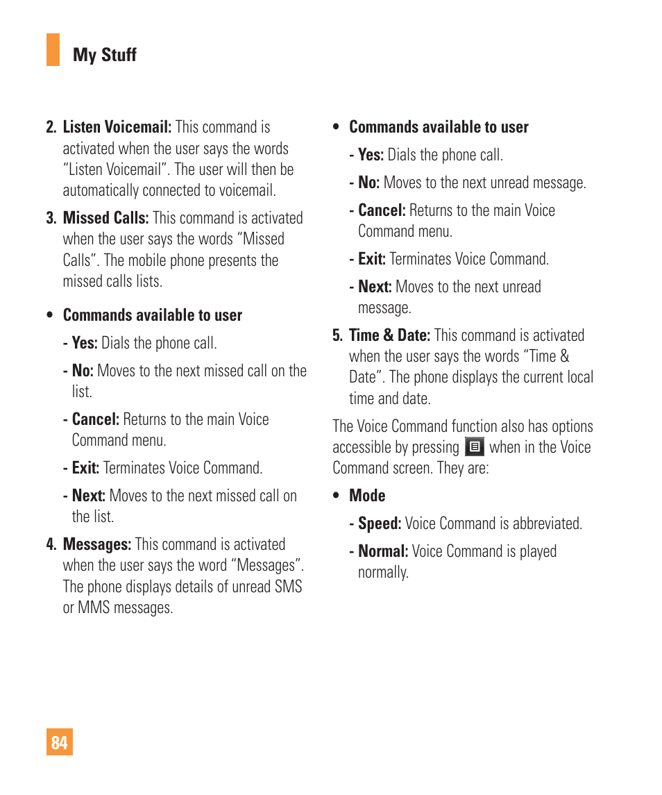 LG Vu Plus User Manual | Page 88 / 150