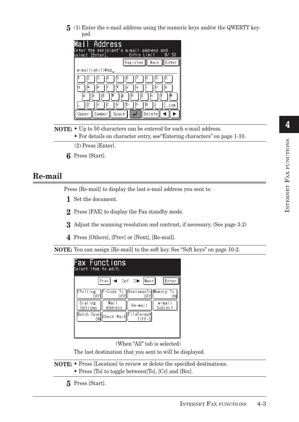 Re-mail | Muratec MX-2030 User Manual | Page 143 / 396