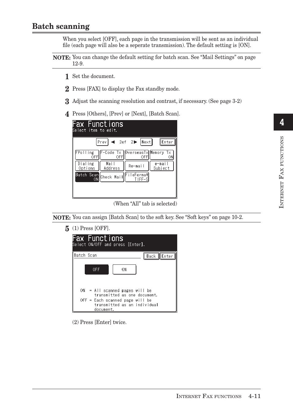 Batch scanning | Muratec MX-2030 User Manual | Page 151 / 396