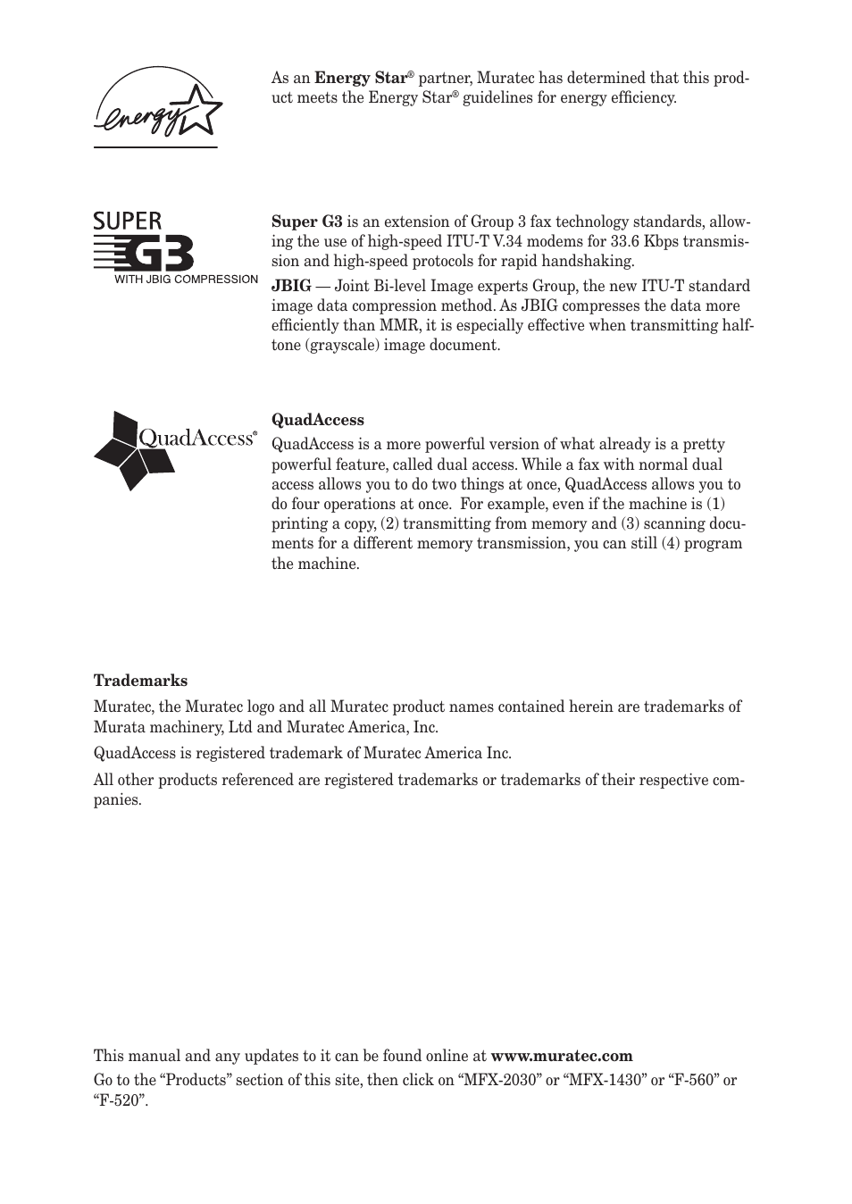 Muratec MX-2030 User Manual | Page 2 / 396