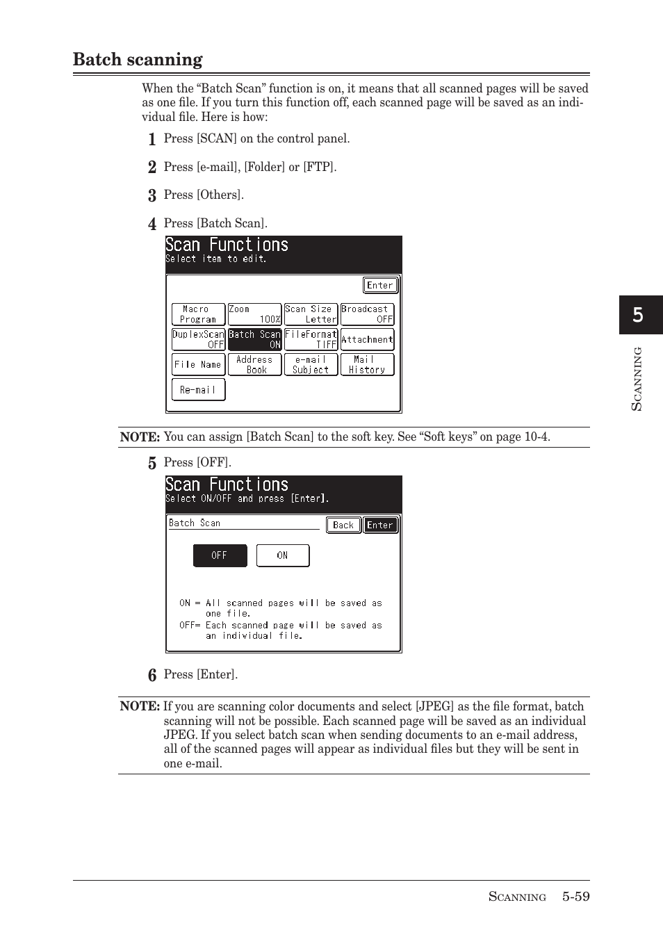 Batch scanning | Muratec MX-2030 User Manual | Page 213 / 396