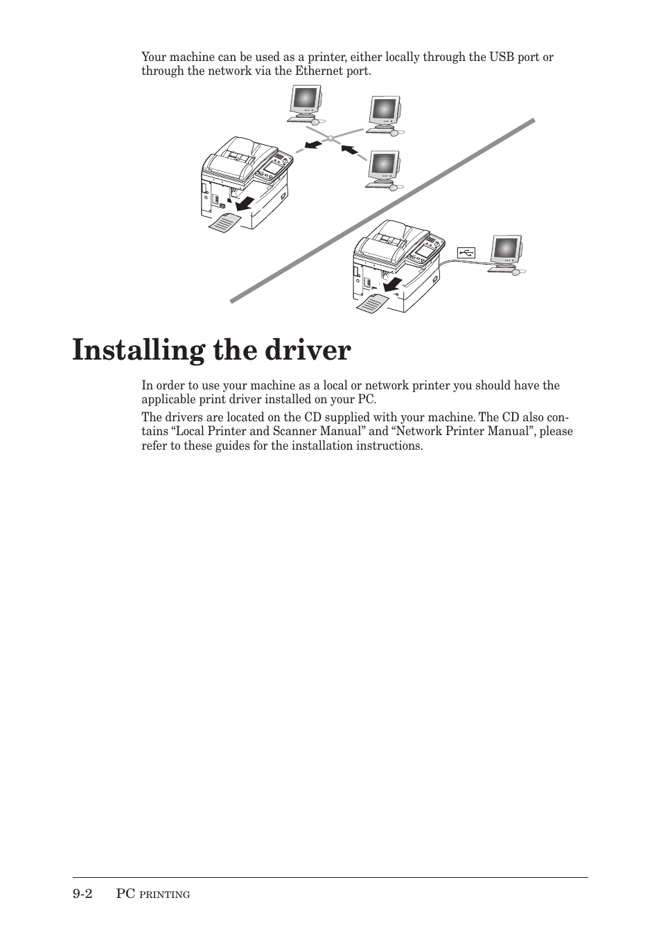 Installing the driver | Muratec MX-2030 User Manual | Page 266 / 396