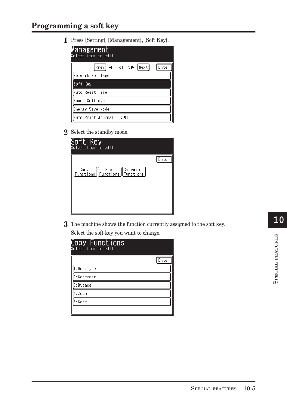 Programming a soft key 1 | Muratec MX-2030 User Manual | Page 273 / 396