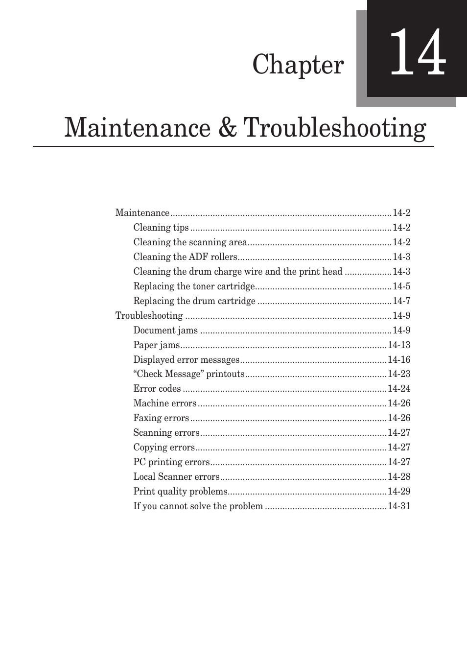 Chapter maintenance & troubleshooting | Muratec MX-2030 User Manual | Page 357 / 396