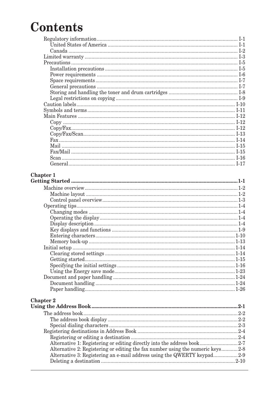 Muratec MX-2030 User Manual | Page 4 / 396